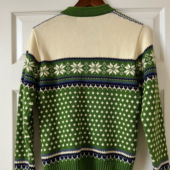 Land’s End Girls Fair Isle Full Zip Sweater, Sz: 16 (XL) - Picture 5 of 5
